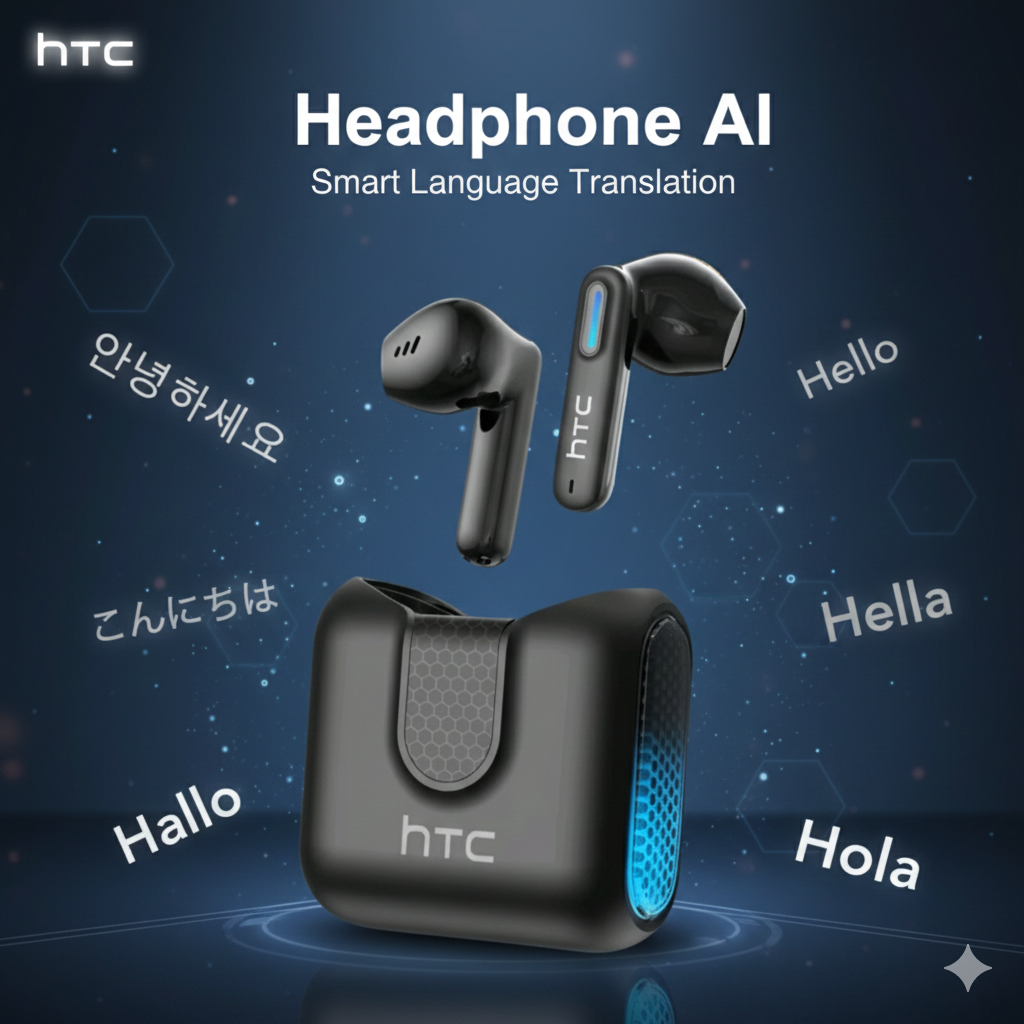 HEADPHONE HTC NE49 AI - EARBUDS BLUETOOTH ~ Rp.153.000